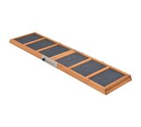 vidaXL Dog Ramp Grey 120x30 cm Solid Wood Fir