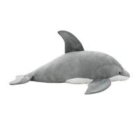 vidaXL Dolphin Cuddly Toy Plush Grey
