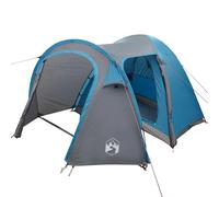 vidaXL Dome Tent for Camping and Leisure, Space for 6 People, Waterproof, Windproof, Flame Retardant, Easy to Assemble with Zip, Perfect Summer Accommodation for Groups
