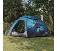 vidaXL Dome Tent with Removable Rainfly Blue 12-Person
