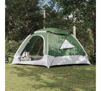 vidaXL Dome Tent with Removable Rainfly Green 12-Person