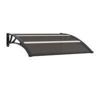 vidaXL Door Canopy Black 120x75 cm PC UK