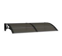 Vidaxl Door Canopy Black 150X75 Cm Polycarbonate