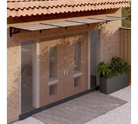 vidaXL Door Canopy Black 396x90 cm Polycarbonate