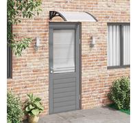 Vidaxl Door Canopy Black And Transparent 80X75 Cm Polycarbonate