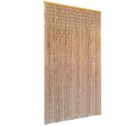 vidaXL Door Curtain - Bamboo, 120x220cm, Brown, Insect Screen, Privacy and Insulation