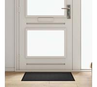 vidaXL Door Mat Anthracite 80 x 60 x 1.2 cm Teddy Fabric