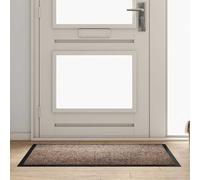 vidaXL Door Mat Beige 120 x 80 x 1.2 cm Teddy Fabric