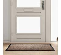 vidaXL Door Mat Beige 120 x 80 x 1.2 cm Teddy Fabric