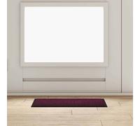vidaXL Door Mat Bordeaux 60 x 40 x 1.2 cm Teddy Fabric