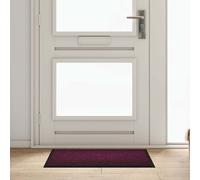 vidaXL Door Mat Bordeaux 80 x 60 x 1.2 cm Teddy Fabric