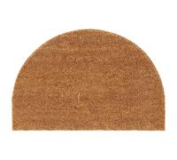 vidaXL Door Mat Floor Mat Entrance Mat Doormat Natural Half Round Tufted Coir