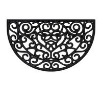 Vidaxl Door Mat Half Round 45X75 Cm Rubber