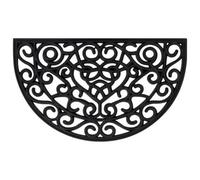 vidaXL Door Mat Floor Mat Indoor Entrance Mat Rug Doormat Half Round Rubber