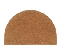 Vidaxl Door Mat Natural Half Round 60X90 Cm Tufted Coir