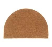 Vidaxl Door Mat Natural Half Round 60X90 Cm Tufted Coir