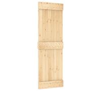 vidaXL Door Narvik 70 x 210 cm Solid Pine Wood (Untreated) Natural