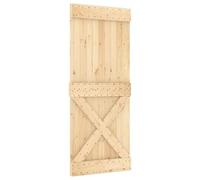 vidaXL Door Narvik 85 x 210 cm Solid Pine Wood (Untreated) Natural