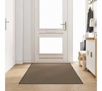 vidaXL Doormat Beige and Black 120 x 250 cm Polypropylene and vinyl