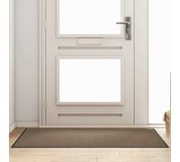 vidaXL Doormat Beige and Black 90 x 150 cm Polypropylene and vinyl