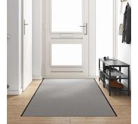 vidaXL Doormat Grey and Black 120 x 400 cm Polypropylene and vinyl