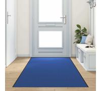 vidaXL Doormat Other Blue and Black 120 x 350 cm Polyamide and PVC