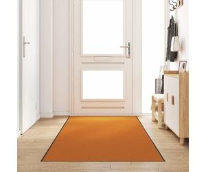 vidaXL Doormat Other Orange and Black 120 x 350 cm Polyamide and PVC