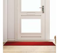 vidaXL Doormat Other Red and Black 60 x 180 cm Polypropylene and vinyl