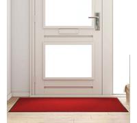 vidaXL Doormat Other Red and Black 90 x 150 cm Polypropylene and vinyl