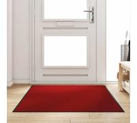 vidaXL Doormat Red and Black 120 x 180 cm Polypropylene and vinyl