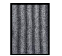vidaXL Doormat Striped Grey 60x80 cm Home Floor Decorative Barrier Welcome Mat