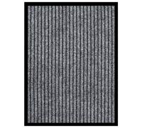 vidaXL Doormat Striped Grey Home Decorative Welcome Front Door Mat Area Rug