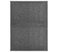 vidaXL Doormat Washable Black Home Garden Barrier Entrance Rug for Front Door