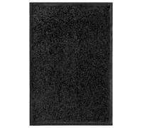 vidaXL Doormat Washable Black Home Garden Barrier Entrance Rug for Front Door