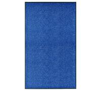vidaXL Doormat Washable Blue 90x150 cm
