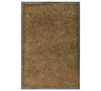 Vidaxl Doormat Washable Brown 60X90 Cm