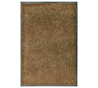 vidaXL Doormat Washable Brown Home Garden Barrier Entrance Rug for Front Door