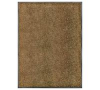 vidaXL Doormat Washable Brown Home Garden Barrier Entrance Rug for Front Door
