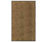 vidaXL Brown Indoor/Outdoor Doormat - 150x90 cm, High Absorbency, 100% Polyamide with Nonskid PVC Backing, Machine Washable