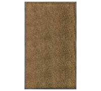 vidaXL Doormat Washable Brown Home Garden Barrier Entrance Rug for Front Door