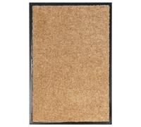 vidaXL Doormat Washable Cream Home Garden Barrier Entrance Rug for Front Door