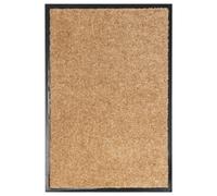 vidaXL Doormat Washable Cream 40x60 cm