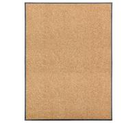 vidaXL Doormat Washable Cream 90x120 cm