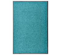 vidaXL Doormat Washable Cyan 60x90 cm