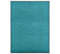 vidaXL Doormat Washable Cyan 90x120 cm