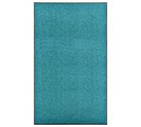 vidaXL Doormat Washable Cyan 90x150 cm