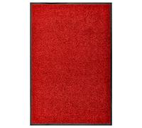 vidaXL Doormat Washable Red 60x90 cm