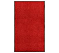 vidaXL Doormat Washable Red 90x150 cm