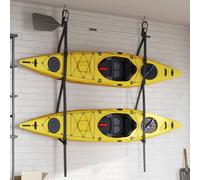 vidaXL Double Kayak Storage Straps with Paddle Clips 50 kg