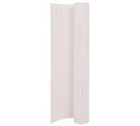 vidaXL Double-Sided Garden Fence, 110x500 cm, in White - Durable, Weather and UV Resistant PVC Material, for Garden Sectioning or Path Lining